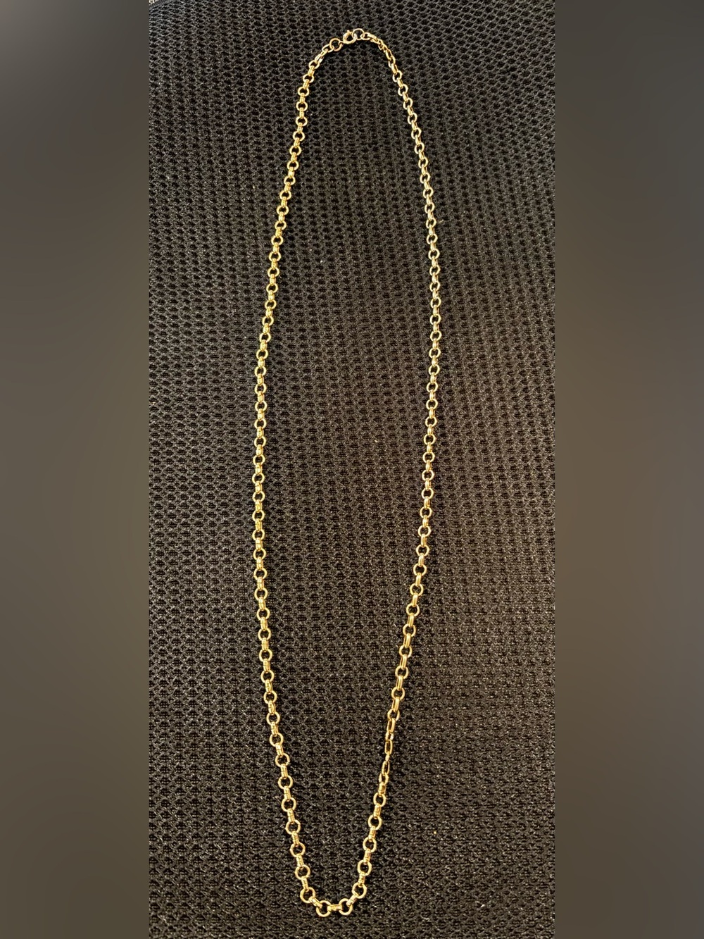 Vintage Gold tone Chain Link Necklace - Elegant Women's Jewelry